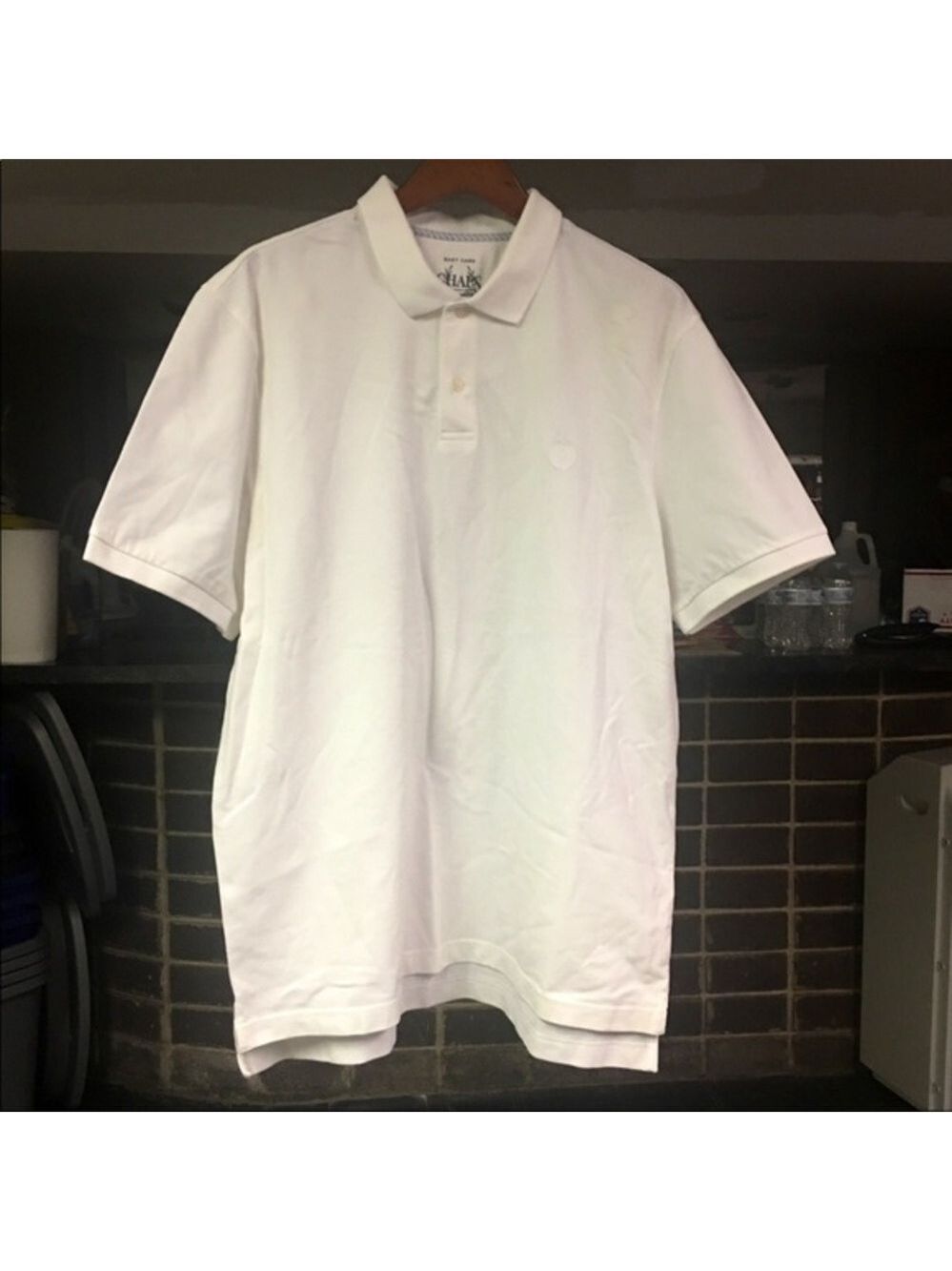 Men’s White Chaps Polo Sz XL